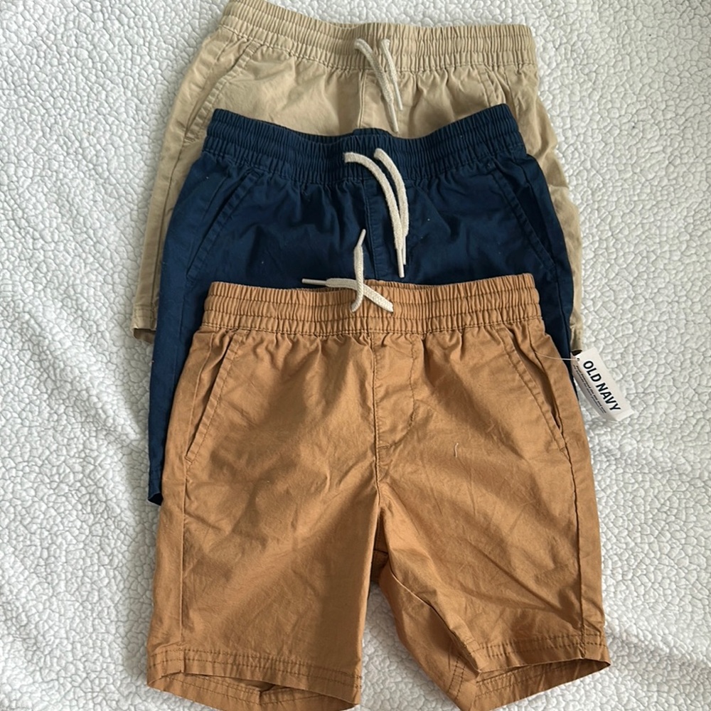 Old Navy Tan and Blue Casual Shorts